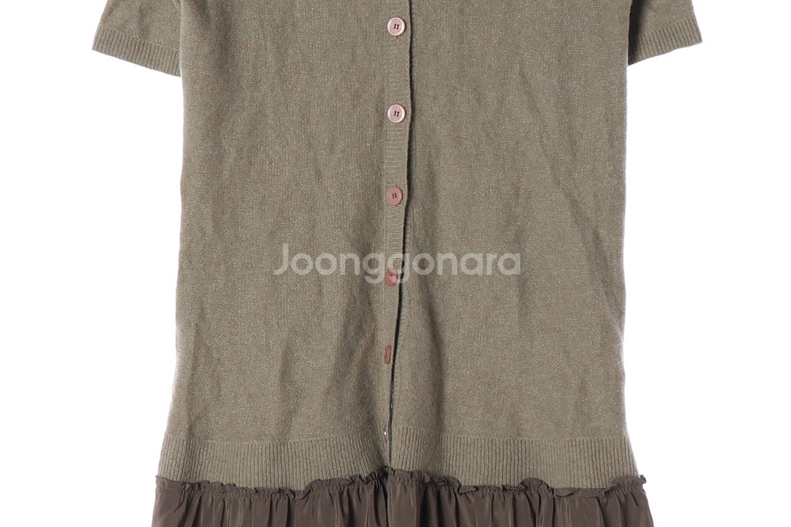 [S]마크 제이콥스 카키 브라운 반팔 니트 원피스 드레스--2