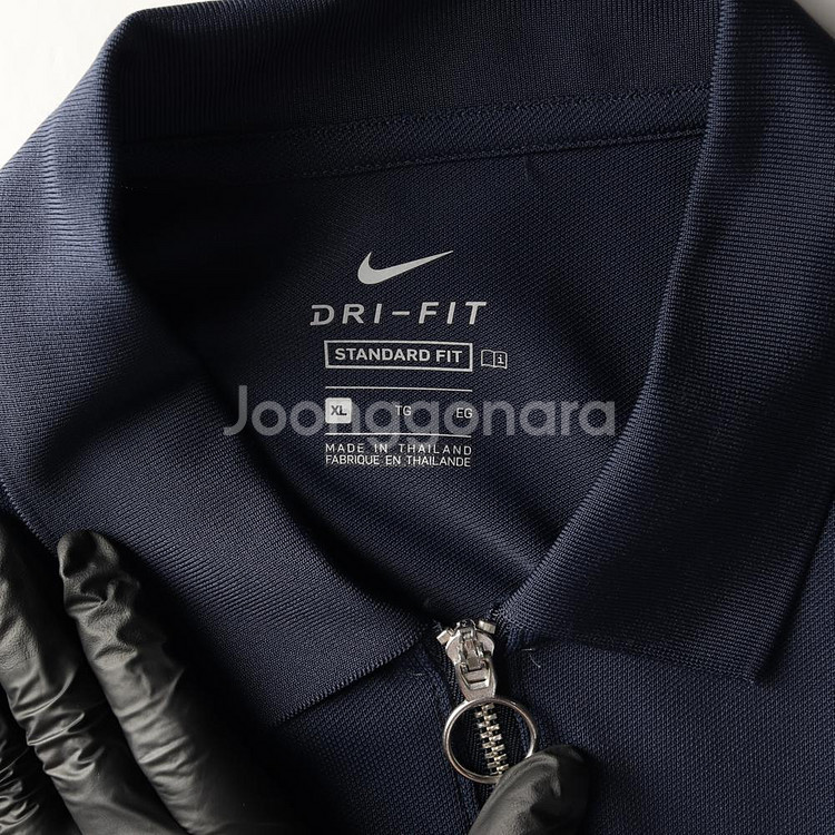 [XL]나이키 네이비 드라이핏 하프집업 카라티 폴로 티셔츠--4
