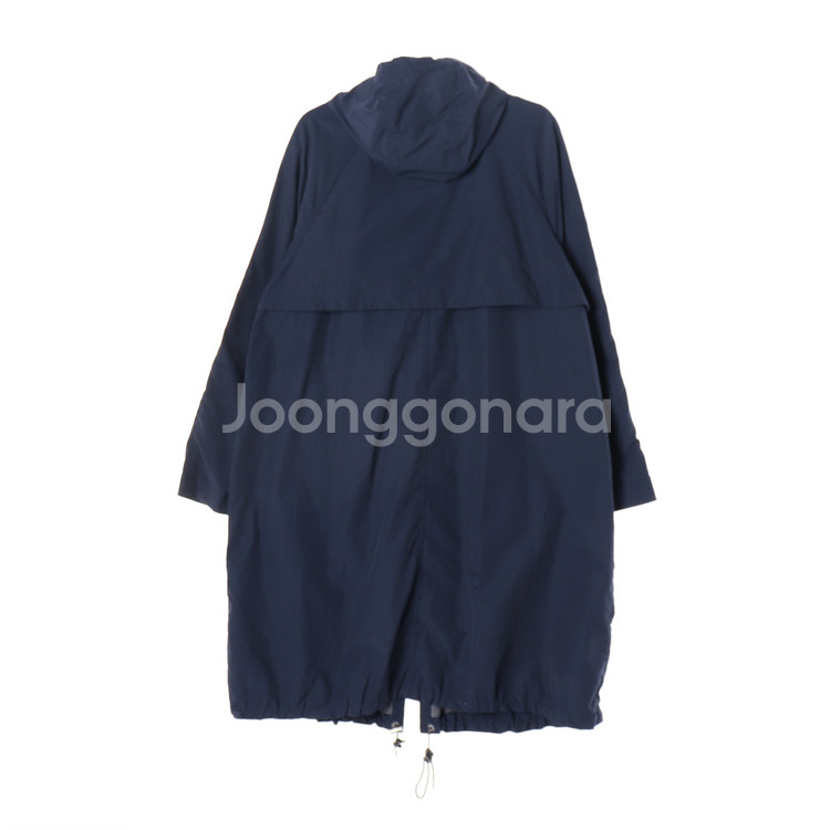 [S]타미 진스 네이비 사파리 야상 바람막이 롱 후드 집업 점퍼--4