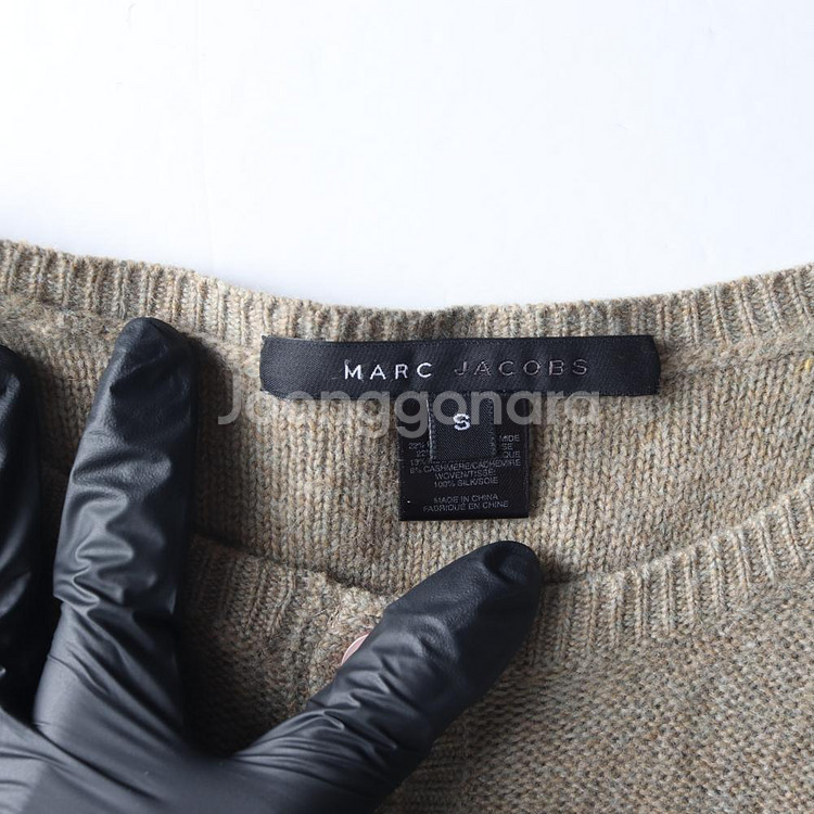 [S]마크 제이콥스 카키 브라운 반팔 니트 원피스 드레스--5