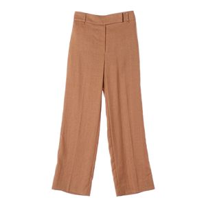 [XS]미샤 린넨 오렌지브라운 와이드 스트레이트 슬랙스 팬츠