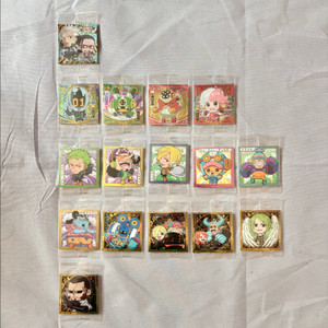 원피스 웨하스 씰 8탄 루피 조로 스티커 카드 굿즈 특전 웨이퍼 반다이