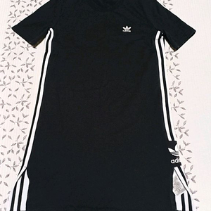 아디다스 면티원피스 90 여성55 가슴45 기장83