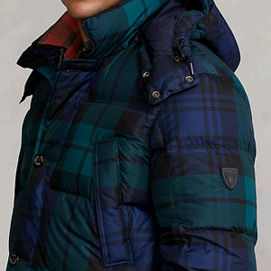 폴로 랄프로렌 블랙워치 미드패딩 L사이즈 / 구스충전