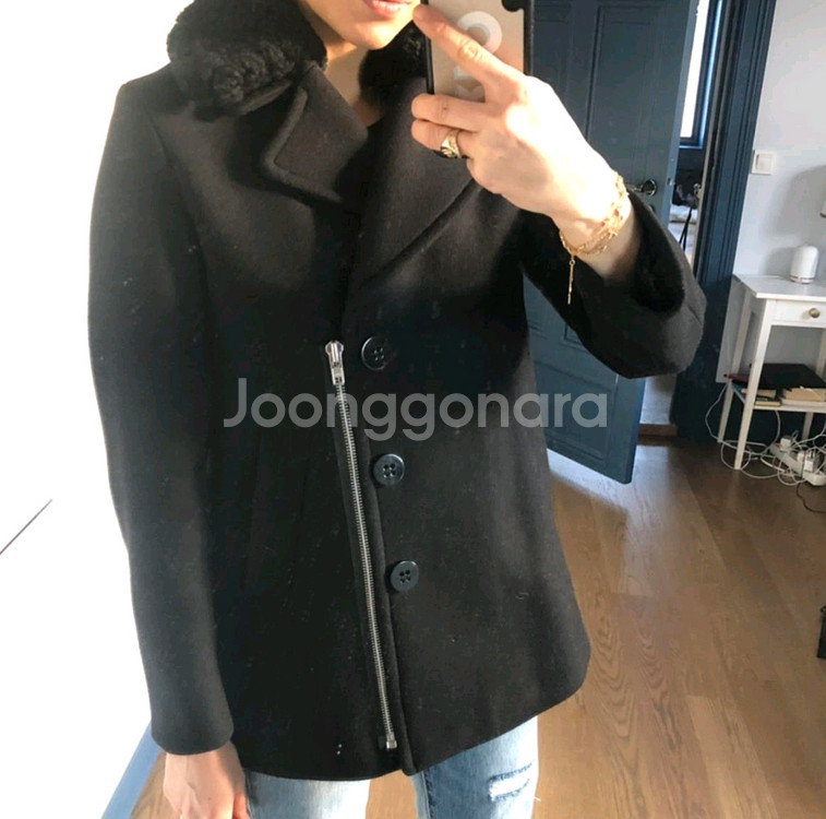 산드로 모직코트 새제품 ( 여성 38)--5