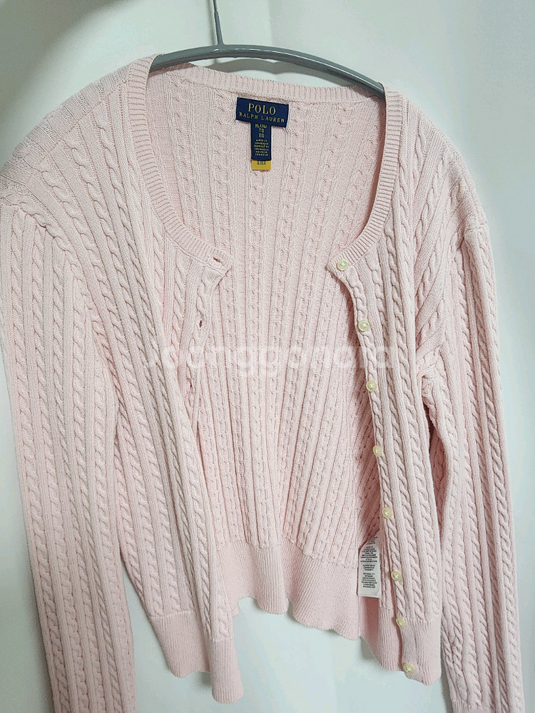 폴로 걸즈 가디건 핑크 XL--6