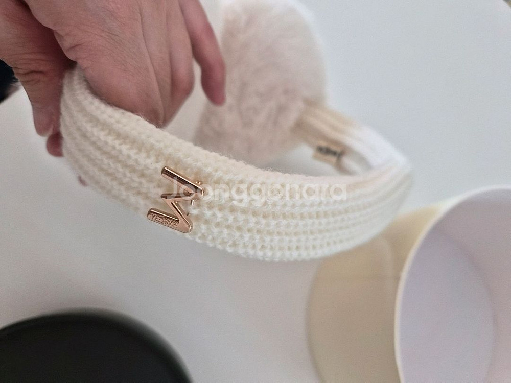 마스케라 니트 귀마개 새상품--4