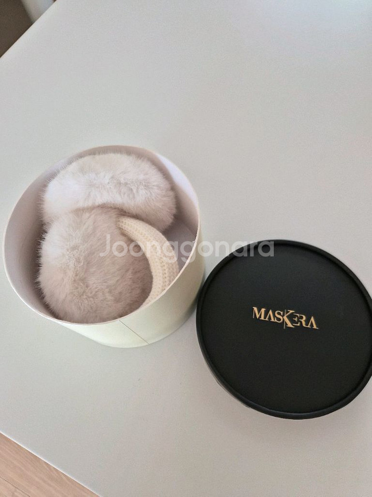 마스케라 니트 귀마개 새상품--1