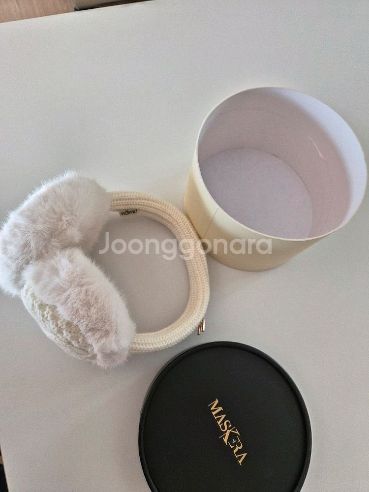 마스케라 니트 귀마개 새상품--2