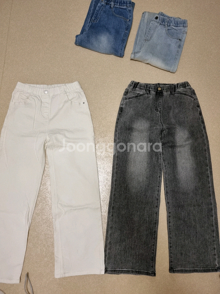 여아 청바지 4벌 세트--2