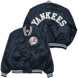 1990s USA 락커 라인 뉴욕양키스 나일론 사틴 자켓 빈티지 미국제