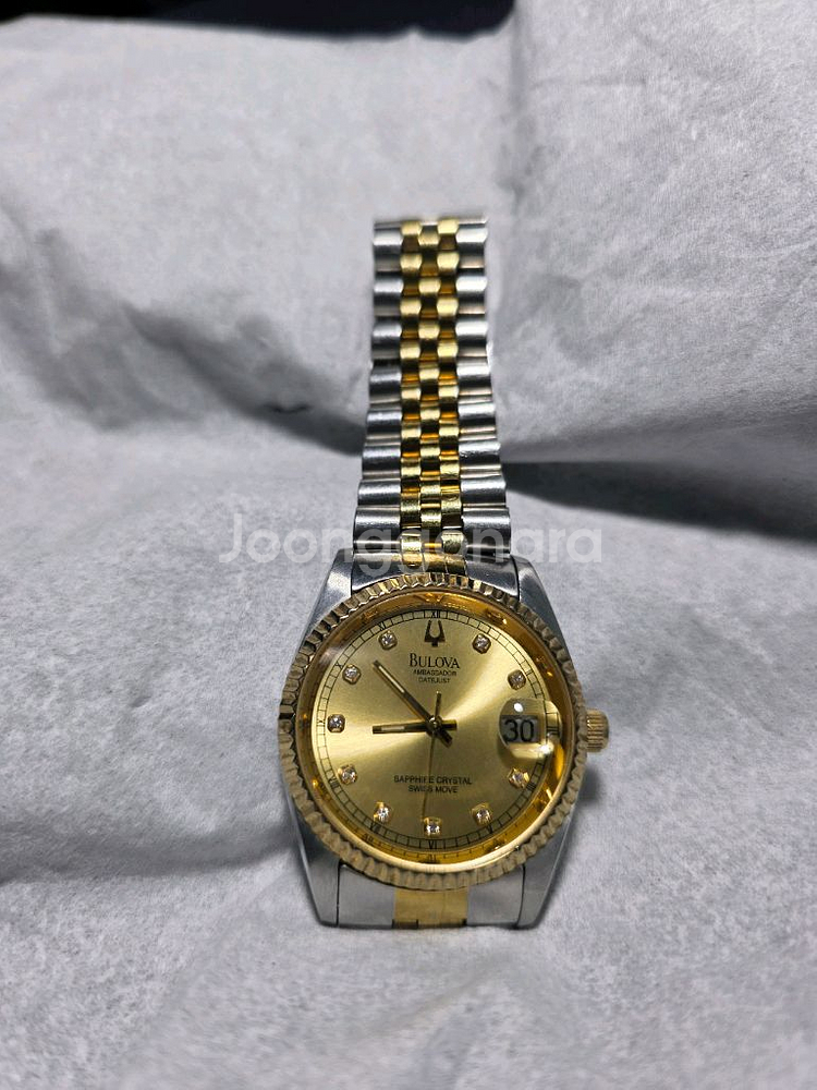 부로바 데이져스트 텐포인트 쿼츠ㆍ금장 시계--0