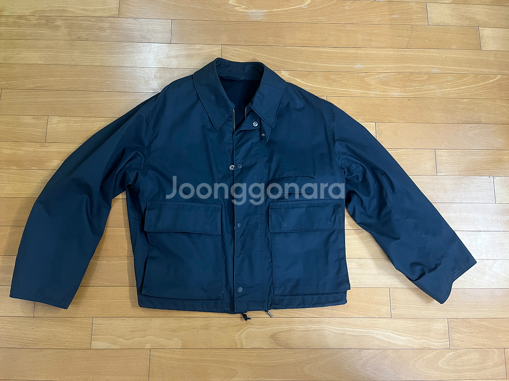유니클로U르메르 유틸리티쇼트 블루종 자켓점퍼 네이비 M--0