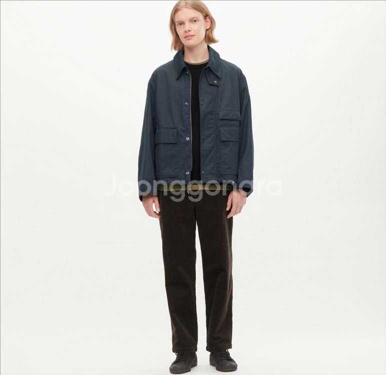 유니클로U르메르 유틸리티쇼트 블루종 자켓점퍼 네이비 M--5