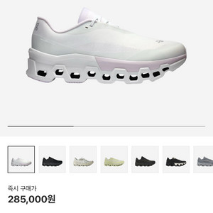 온런닝 클라우드몬스터2 러닝화 프로스트 290사이즈 중고팝니다