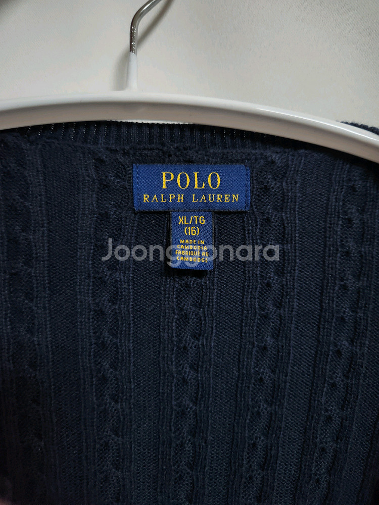 폴로 걸즈 가디건 헌터네이비 XL--3