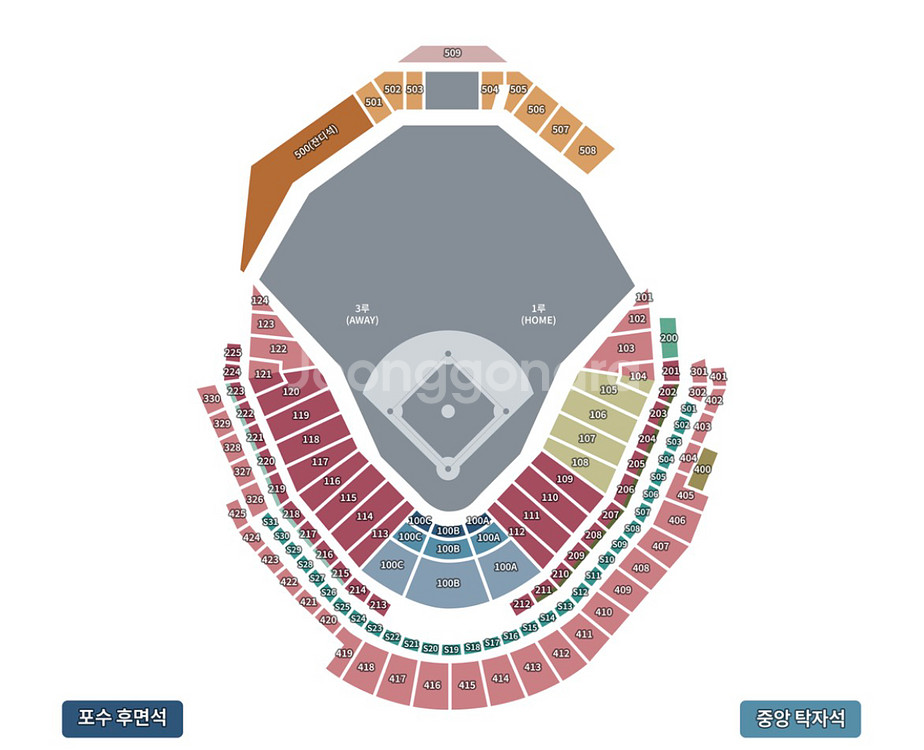 엘지 vs 한화 한국시리즈 5차전 116구역 1열 연석--0