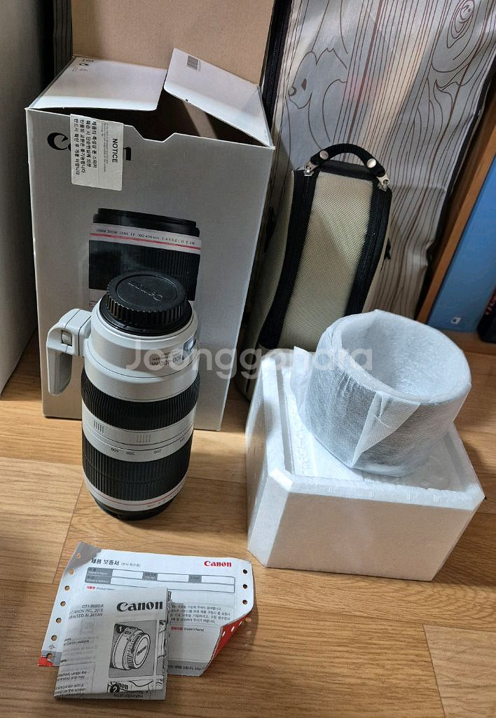 캐논 신품급 백사투 EF 100-400mm IS II is2--0