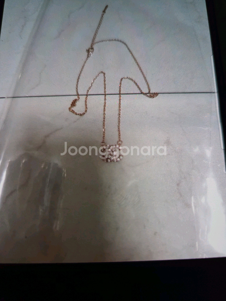 샤넬 CC 로고 펜던트 목걸이--1