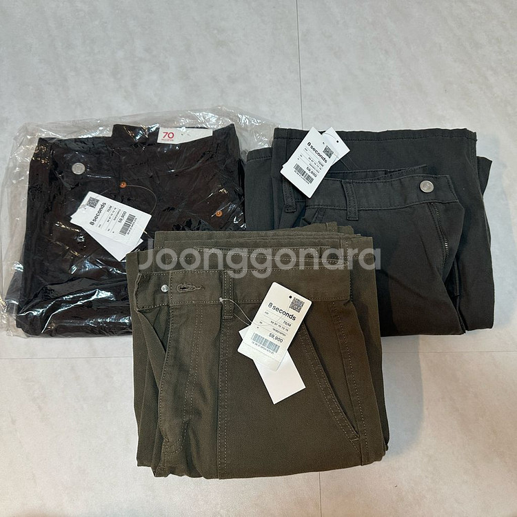(새상품) 에잇세컨즈 긴바지 3벌 세트--0