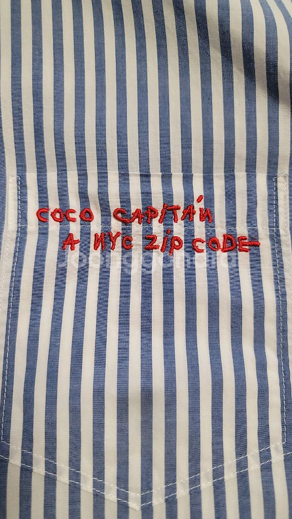 질스튜어트 스트라이프 셔츠(사이즈55)--3