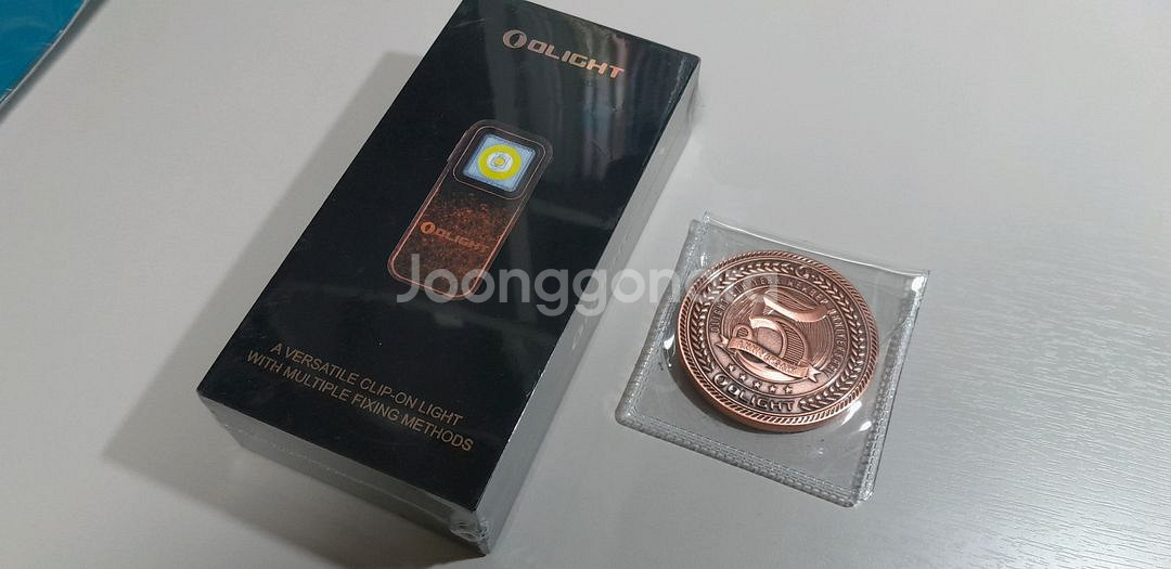 오라이트 오클립 클립형 LED 라이트 CU. 기념코인--0