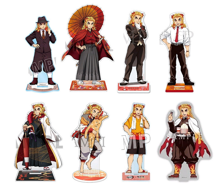 (일괄) 귀멸의 칼날 렌고쿠 쿄쥬로 LD 아크릴 8점--0