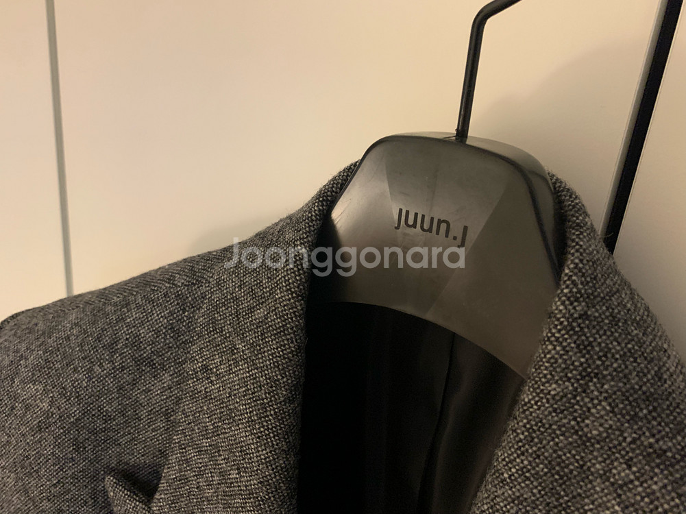 준지 헤링본 울 더블 코트 피크드라펠 상태깨끗 50사이즈(105--14