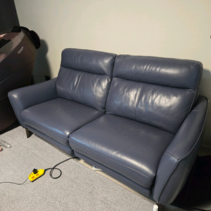리클라이너 4인용 가죽 소파