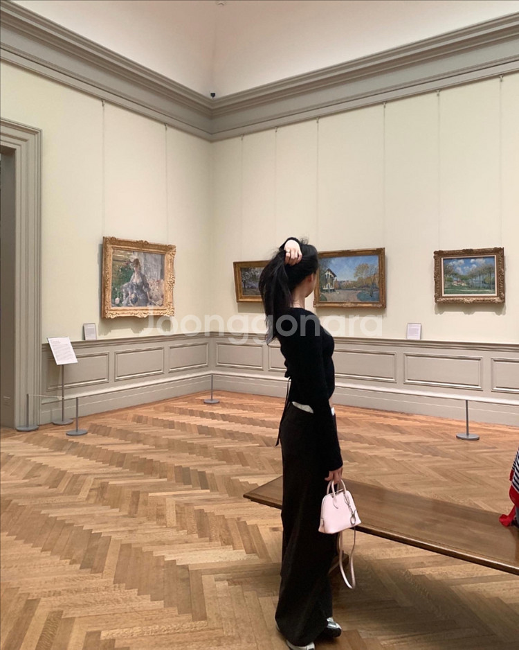 르플레인 블랙리본니트--1