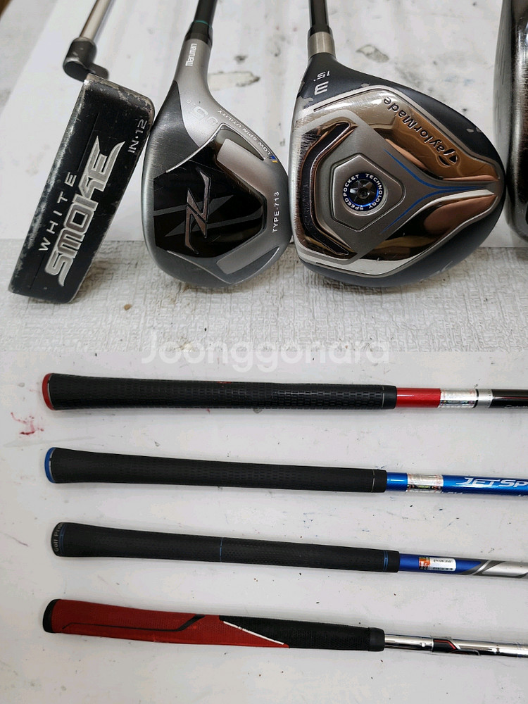 40만 테일러메이드 경량스틸 아이언 등 남성용 중고골프채 풀세트--8