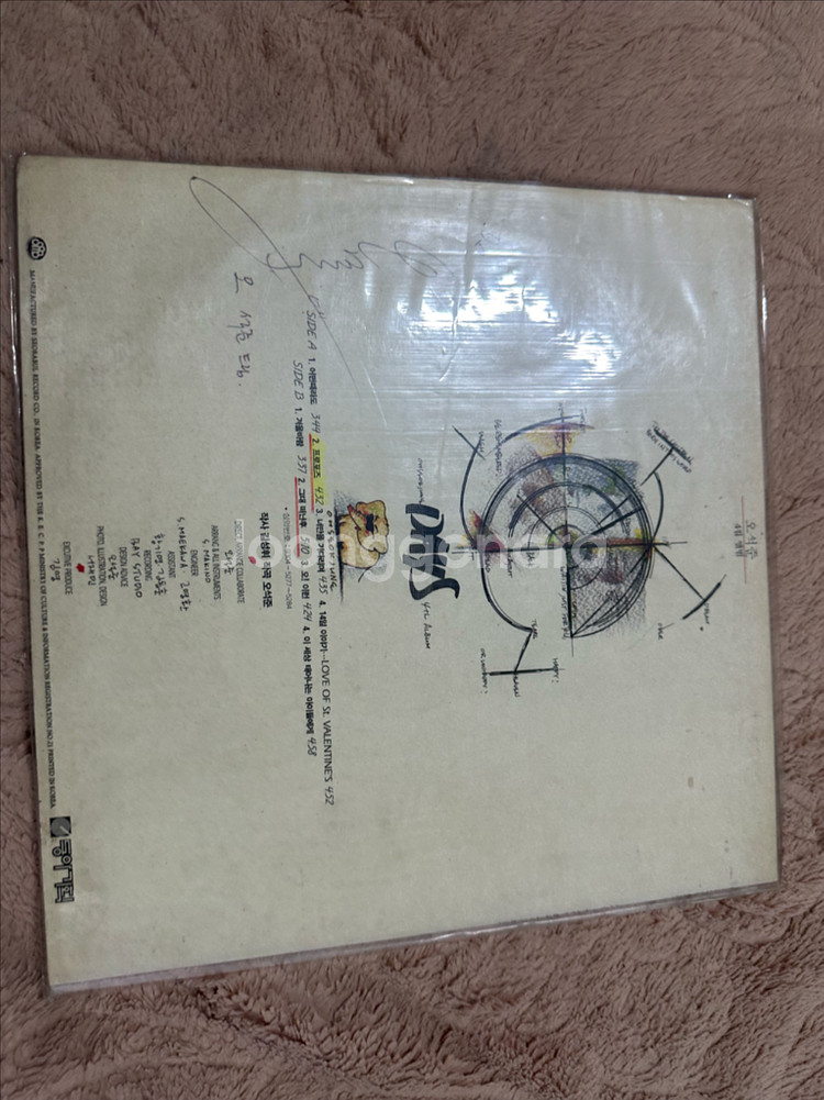 오석준 4집 LP (1992년 초반) 친필 사인 희귀반 - 겨울바람 수록! 소장 가치 극대화! 아티스트 & 앨범--1