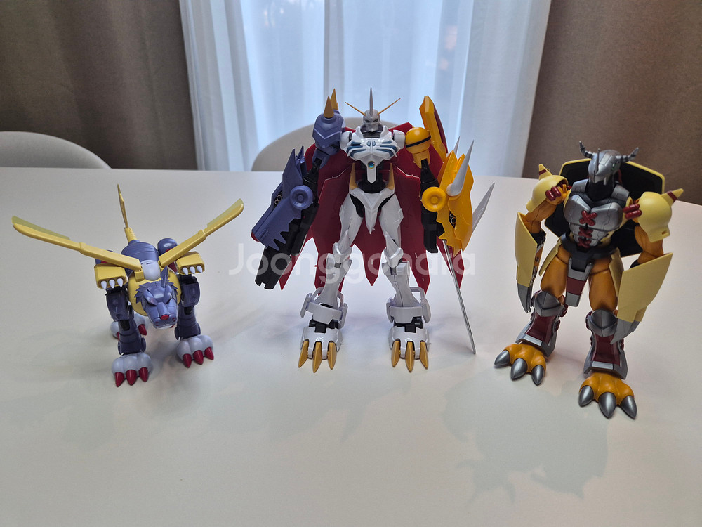 오메가몬 워그레이몬 메탈가루몬 피규어--0