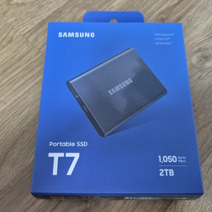 [미개봉] 삼성 포터블 ssd t7 2tb 새상품