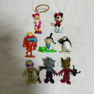 [몽땅가격]피규어 8개 디즈니 미키 닌텐도 닌자거북이