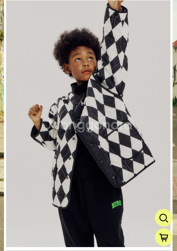 히로 컬러블럭 리버서블 재킷140(블랙)15%할인가--1