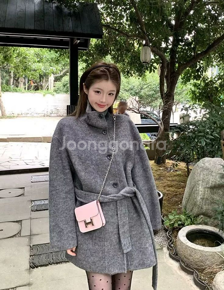 100%울코트 새상품 프리사이즈--7