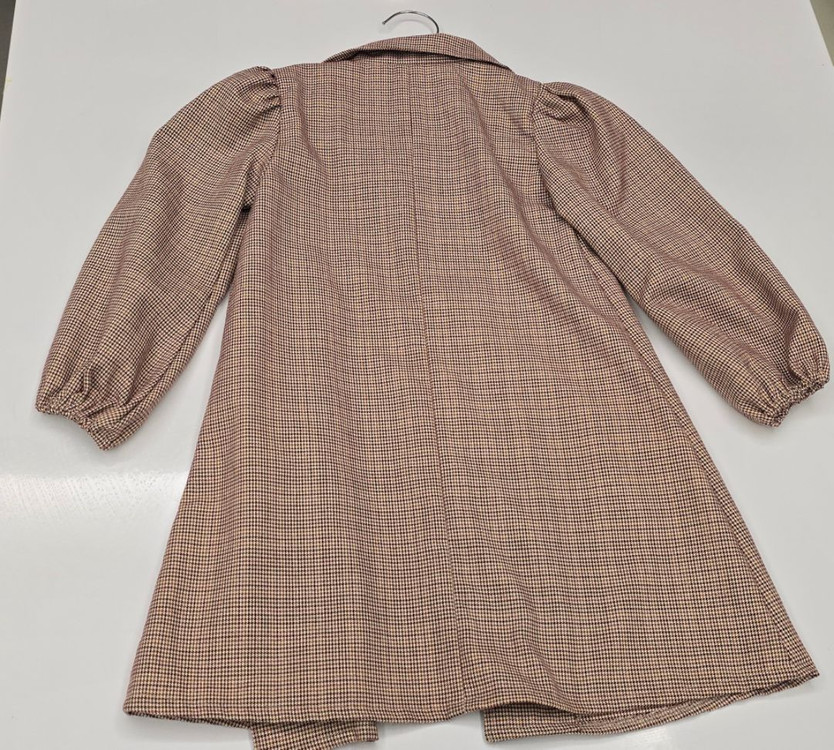 젤리멜로 체크 셔츠 원피스 겸 코트 110--2