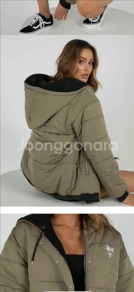 스투시 여성 파울러 리버서블 푸파 자켓(2번 시착)--1