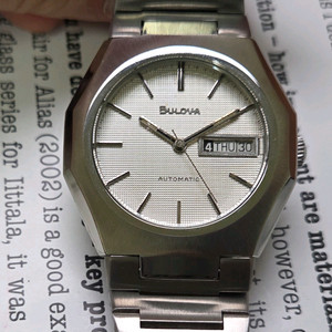 빈티지 부로바 옥타 오리지널 와플판 데이데이트 오토매틱