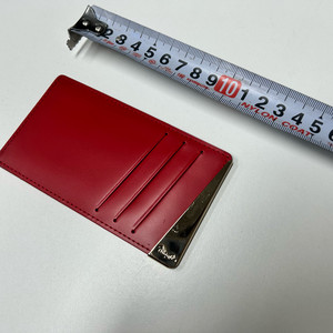 미니멀 카드 지갑 레드 새것