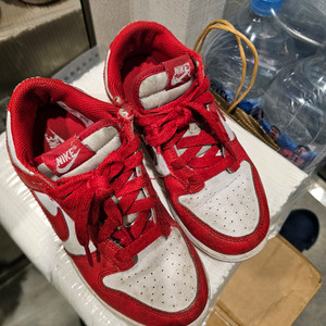 나이키 덩크 로우 레드/화이트 21.5cm