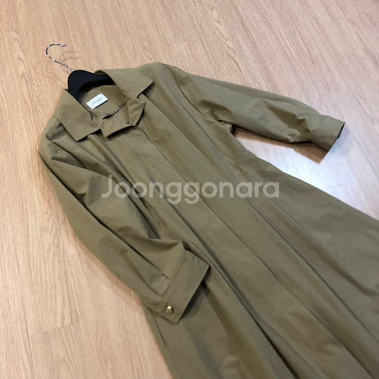 더아이잗 햅번 트렌치 셔츠 바스락 롱 원피스 자켓 코트--1