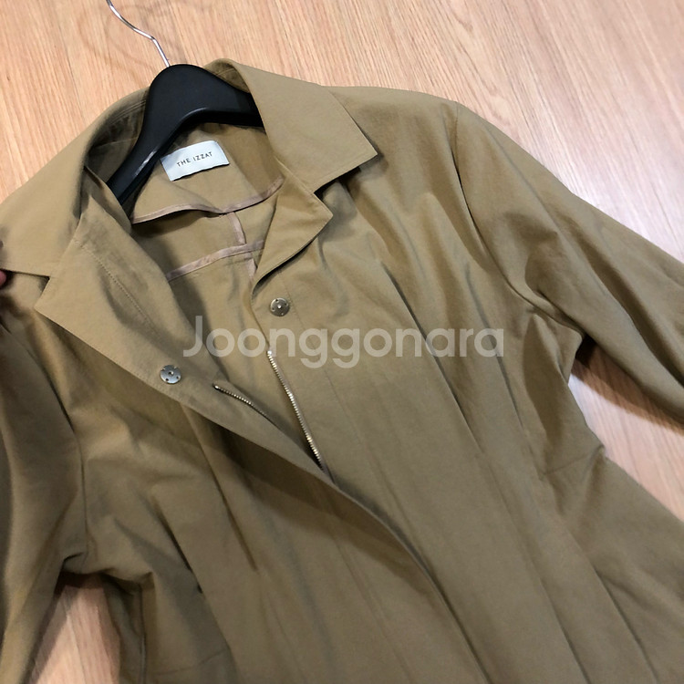 더아이잗 햅번 트렌치 셔츠 바스락 롱 원피스 자켓 코트--7