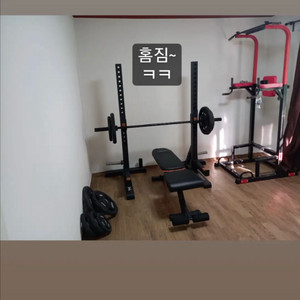 플러그 스쿼트 벤치 랙, 원판,바벨 세트 팝니다 홈짐