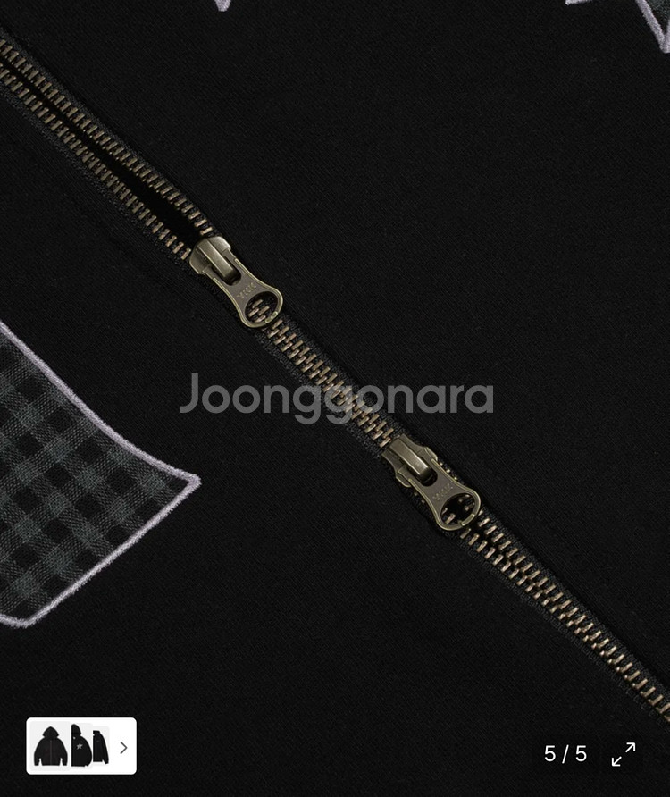 더콜디스트모먼트 TCM 후드 집업 블랙 M사이즈--3