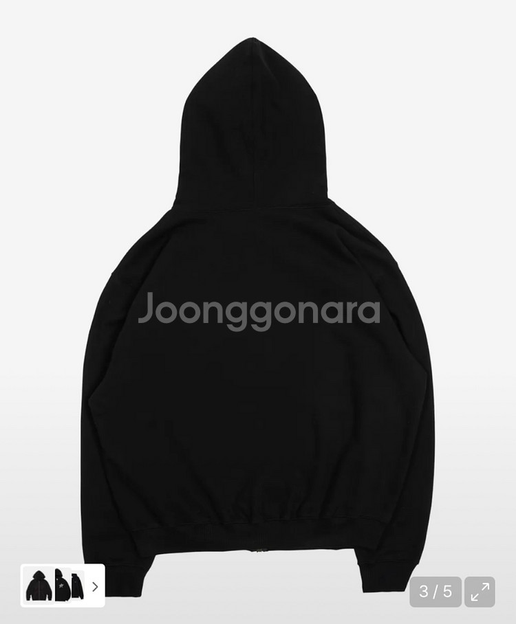 더콜디스트모먼트 TCM 후드 집업 블랙 M사이즈--2