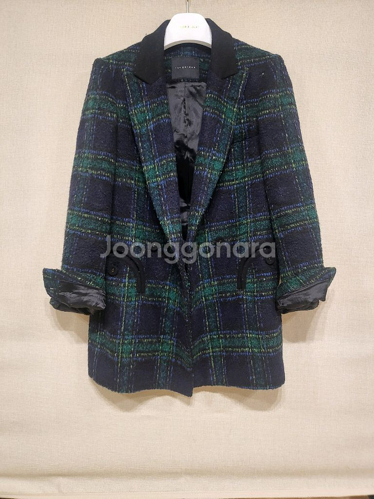 리가든 제평 체크코트 자켓 블레이저--0