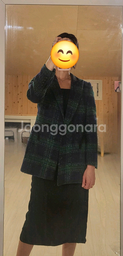 리가든 제평 체크코트 자켓 블레이저--6