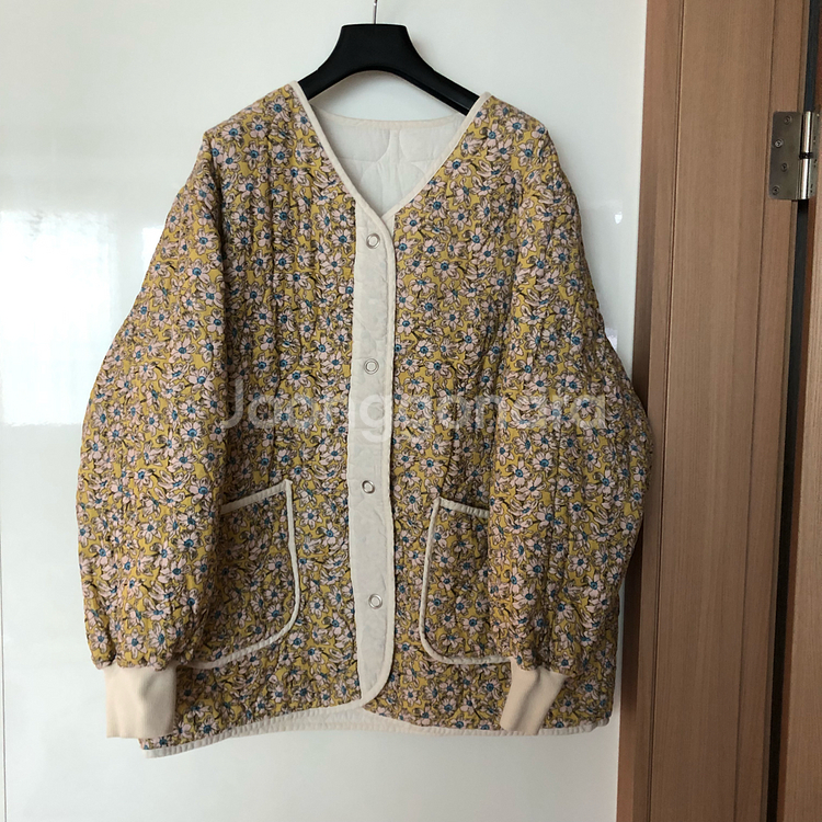 오드투옵티미즘 리버시블 양면 점퍼 자켓 퀼팅 코트--0